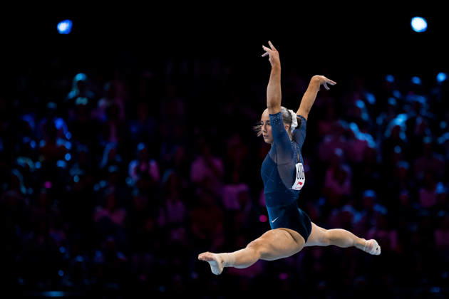 2026 Artistic Gymnastics World Championships, Day 5, Women s Team Final 261021 Claire Pease of United States competes in floor exercise during women s team final on day five of the 2026 Artistic Gymnastics World Championships on October 21, 2026 in Rotterdam. Photo: Joel Marklund BILDBYRÅN kod JM JM0863 bbeng artistisk gymnastik artistic gymnastics gymnastik-vm vm artistic gymnastics world championships final lagfinal team final dam Copyright: JOELxMARKLUND BB261021JM044