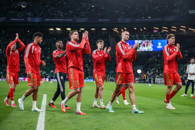 SOCCER - UEFA CL, Sporting vs LASK LISBON,PORTUGAL,21.OCT.26 - SOCCER - UEFA Champions League, Sporting Club de Portugal vs Linzer ASK. Image shows the team of LASK.  GEPAxpictures xManuelxBinder