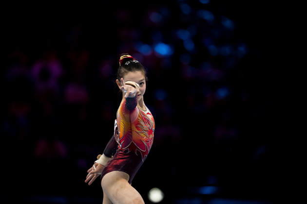 2026 Artistic Gymnastics World Championships, Day 5, Women s Team Final 261021 Qinqin Ke of China competes in floor exercise during women s team final on day five of the 2026 Artistic Gymnastics World Championships on October 21, 2026 in Rotterdam. Photo: Joel Marklund BILDBYRÅN kod JM JM0863 bbeng artistisk gymnastik artistic gymnastics gymnastik-vm vm artistic gymnastics world championships final lagfinal team final dam Copyright: JOELxMARKLUND BB261021JM048