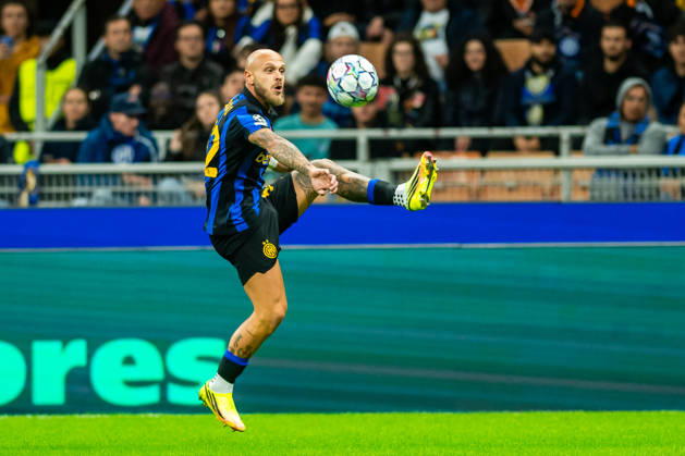 Federico Dimarco seen during UEFA Champions League 2026 27 league phase game between Internazionale Milano and FC Shakhtar Donetsk (Gleb Soboliev Ball Raw Images) Milan San Siro Italy Copyright: xGlebxSobolievx glebsoboliev_inter_shakhtar_011