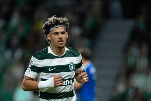 October 21, 2026, Lisbon, Lisbon, Portugal: Sporting defender from Uruguay MAXI ARAUJO (20) in action during the game for the League Phase for the UEFA Champions League between Sporting and LASK Linz at Estadio Jose de Alvalade Soccer 2026: Sporting Vs LASK Linz  - ZUMAs359 20261021_zsp_s359_015 Copyright: xAlexandrexdexSousax