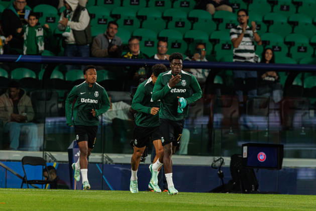 Issa Doumbia seen in football match between Sporting CP and LASK in UEFA Champions League 2026 27 at Estadio JosÃ Alvalade, Lisboa, Portugal (Luis Loureiro Ball Raw Images PT) Lisboa Estadio JosÃ Alvalade Portugal Copyright: xLuisxLoureirox LloureiroSPCxLUSK-0872