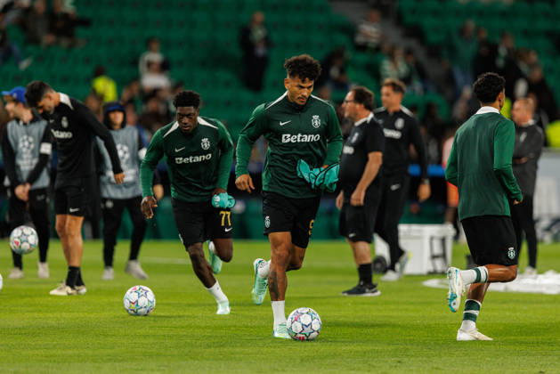 Luis Suarez seen in football match between Sporting CP and LASK in UEFA Champions League 2026 27 at Estadio JosÃ Alvalade, Lisboa, Portugal (Luis Loureiro Ball Raw Images PT) Lisboa Estadio JosÃ Alvalade Portugal Copyright: xLuisxLoureirox LloureiroSPCxLUSK-0914