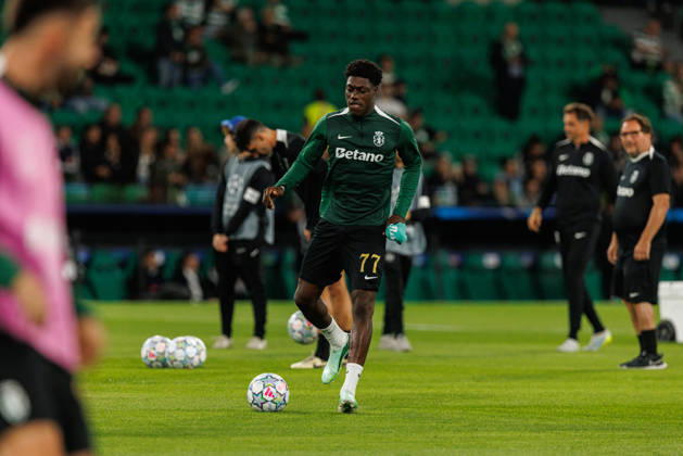 Issa Doumbia seen in football match between Sporting CP and LASK in UEFA Champions League 2026 27 at Estadio JosÃ Alvalade, Lisboa, Portugal (Luis Loureiro Ball Raw Images PT) Lisboa Estadio JosÃ Alvalade Portugal Copyright: xLuisxLoureirox LloureiroSPCxLUSK-0923