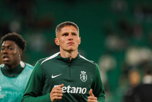 Sergi Altimira seen in football match between Sporting CP and LASK in UEFA Champions League 2026 27 at Estadio JosÃ Alvalade, Lisboa, Portugal (Luis Loureiro Ball Raw Images PT) Lisboa Estadio JosÃ Alvalade Portugal Copyright: xLuisxLoureirox LloureiroSPCxLUSK-1113