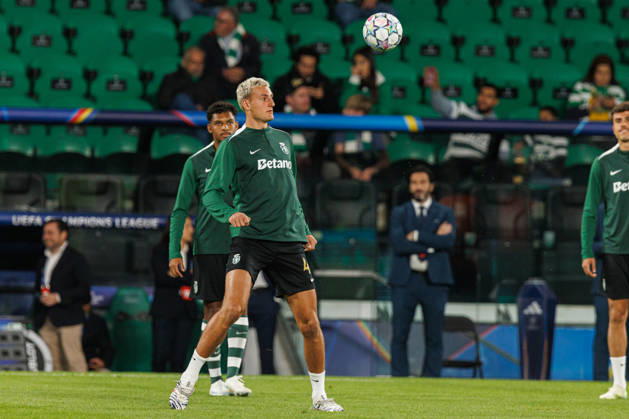 Silas Andersen seen in football match between Sporting CP and LASK in UEFA Champions League 2026 27 at Estadio JosÃ Alvalade, Lisboa, Portugal (Luis Loureiro Ball Raw Images PT) Lisboa Estadio JosÃ Alvalade Portugal Copyright: xLuisxLoureirox LloureiroSPCxLUSK-1135