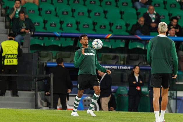 Luis Guilherme seen in football match between Sporting CP and LASK in UEFA Champions League 2026 27 at Estadio JosÃ Alvalade, Lisboa, Portugal (Luis Loureiro Ball Raw Images PT) Lisboa Estadio JosÃ Alvalade Portugal Copyright: xLuisxLoureirox LloureiroSPCxLUSK-1147