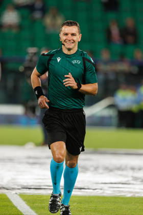 Nicholas Walsh seen in football match between Sporting CP and LASK in UEFA Champions League 2026 27 at Estadio JosÃ Alvalade, Lisboa, Portugal (Luis Loureiro Ball Raw Images PT) Lisboa Estadio JosÃ Alvalade Portugal Copyright: xLuisxLoureirox LloureiroSPCxLUSK-1181