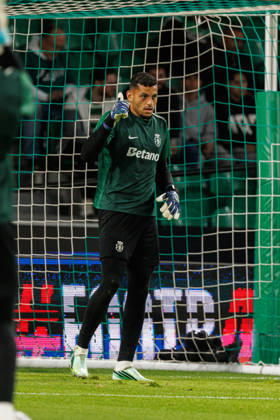 Kaique seen in football match between Sporting CP and LASK in UEFA Champions League 2026 27 at Estadio JosÃ Alvalade, Lisboa, Portugal (Luis Loureiro Ball Raw Images PT) Lisboa Estadio JosÃ Alvalade Portugal Copyright: xLuisxLoureirox LloureiroSPCxLUSK-1193