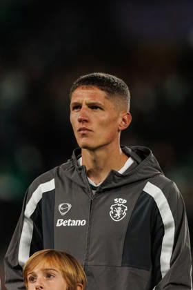 Sergi Altimira seen in football match between Sporting CP and LASK in UEFA Champions League 2026 27 at Estadio JosÃ Alvalade, Lisboa, Portugal (Luis Loureiro Ball Raw Images PT) Lisboa Estadio JosÃ Alvalade Portugal Copyright: xLuisxLoureirox LloureiroSPCxLUSK-1271