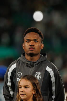 Geny Catamo seen in football match between Sporting CP and LASK in UEFA Champions League 2026 27 at Estadio JosÃ Alvalade, Lisboa, Portugal (Luis Loureiro Ball Raw Images PT) Lisboa Estadio JosÃ Alvalade Portugal Copyright: xLuisxLoureirox LloureiroSPCxLUSK-1287