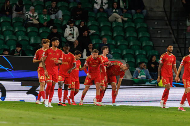 Christoph Lang celebrating after goal seen in football match between Sporting CP and LASK in UEFA Champions League 2026 27 at Estadio JosÃ Alvalade, Lisboa, Portugal (Luis Loureiro Ball Raw Images PT) Lisboa Estadio JosÃ Alvalade Portugal Copyright: xLuisxLoureirox LloureiroSPCxLUSK-1425