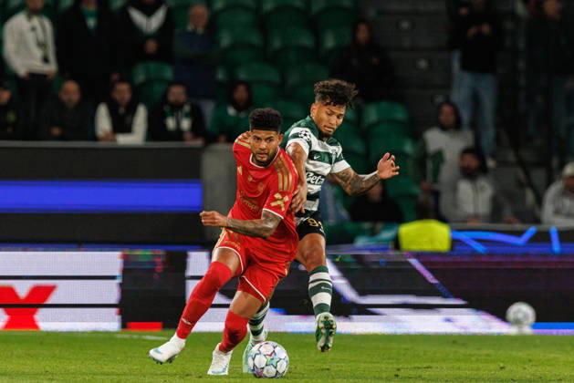 Luis Suarez and Andres Andrade seen in football match between Sporting CP and LASK in UEFA Champions League 2026 27 at Estadio JosÃ Alvalade, Lisboa, Portugal (Luis Loureiro Ball Raw Images PT) Lisboa Estadio JosÃ Alvalade Portugal Copyright: xLuisxLoureirox LloureiroSPCxLUSK-1731