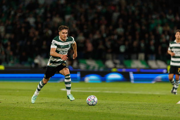 Ivan Fresneda seen in football match between Sporting CP and LASK in UEFA Champions League 2026 27 at Estadio JosÃ Alvalade, Lisboa, Portugal (Luis Loureiro Ball Raw Images PT) Lisboa Estadio JosÃ Alvalade Portugal Copyright: xLuisxLoureirox LloureiroSPCxLUSK-1841