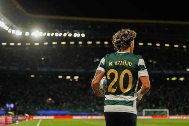 Maxi Araujo seen in football match between Sporting CP and LASK in UEFA Champions League 2026 27 at Estadio JosÃ Alvalade, Lisboa, Portugal (Luis Loureiro Ball Raw Images PT) Lisboa Estadio JosÃ Alvalade Portugal Copyright: xLuisxLoureirox LloureiroSPCxLUSK-3486