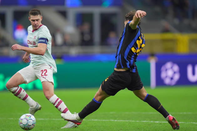 Inter Milan s Carlos Augusto scores 1-0 during the Uefa Champions League soccer match between Inter and Shakhtar Donetsk at San Siro Stadium in Milan , Italy - Wednesday October 21 , 2026. - Soccer  Copyright: xSpada LaPressex