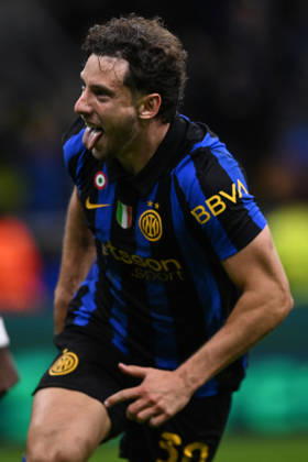 Ec Milano 21 10 2026 - Champions League Inter-Shakhtar Donetsk foto Emanuele Comincini Image nella foto: esultanza gol Carlos Augusto