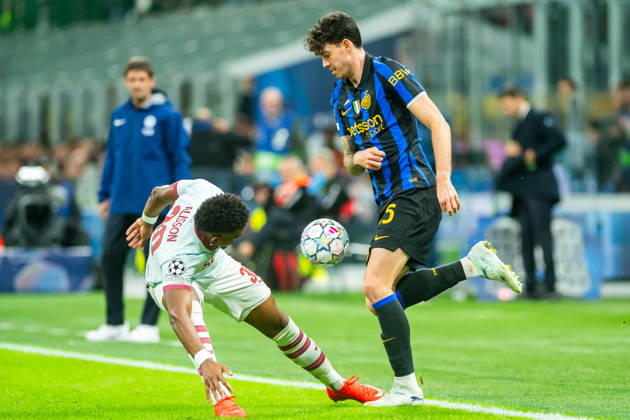 Alessandro Bastoni seen during UEFA Champions League 2026 27 league phase game between Internazionale Milano and FC Shakhtar Donetsk (Gleb Soboliev Ball Raw Images) Milan San Siro Italy Copyright: xGlebxSobolievx glebsoboliev_inter_shakhtar_047