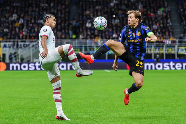 SOCCER - UEFA Champions League - Inter - FC Internazionale vs. Shakhtar Donetsk Photo by IPA ABACAPRESS.COM90001624 - Nicolo Barella of FC Internazionale in action during the 2026 27 UEFA Champions League group stage—Matchday 3—in the soccer match between FC Internazionale and FC Shakhtar Donetsk. Milan Italy  Copyright: xIPAxSport ABACAx