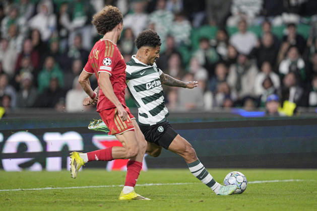 LISBON, PORTUGAL - OCTOBER 21: Luis Suarez of Sporting CP shoots at goal during the UEFA Champions League 2026 27 League Phase MD3 match between Sporting Club de Portugal and LASK at Estadio Jose Alvalade on October 21, 2026 in Lisbon, Portugal (Photo by Pedro Loureiro Sports Press Photo SPP) Copyright: xSportsxPressxPhotox Sportspressphoto_SPR263113