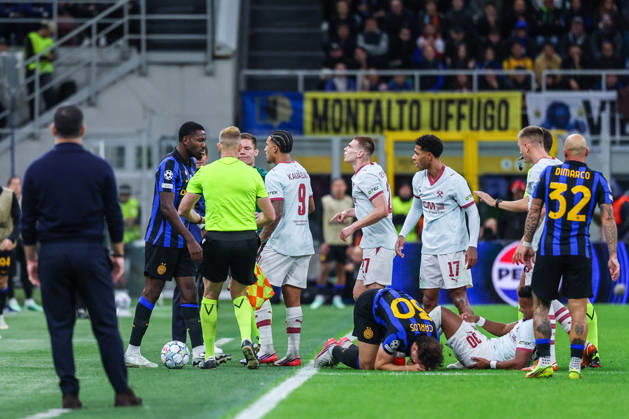 SOCCER - UEFA Champions League - Inter - FC Internazionale vs. Shakhtar Donetsk Photo by IPA ABACAPRESS.COM90005785 - Marcus Thuram of FC Internazionale reacts during the 2026 27 UEFA Champions League group stage—Matchday 3—football match between FC Internazionale and FC Shakhtar Donetsk. Milan Italy  Copyright: xIPAxSport ABACAx