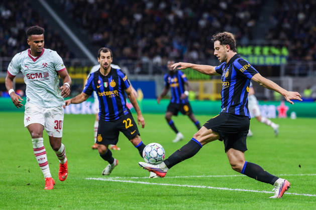 SOCCER - UEFA Champions League - Inter - FC Internazionale vs. Shakhtar Donetsk Photo by IPA ABACAPRESS.COM90005772 - Carlos Augusto of FC Internazionale in action during the 2026 27 UEFA Champions League group stage—Matchday 3—in the soccer match between FC Internazionale and FC Shakhtar Donetsk. Milan Italy  Copyright: xIPAxSport ABACAx