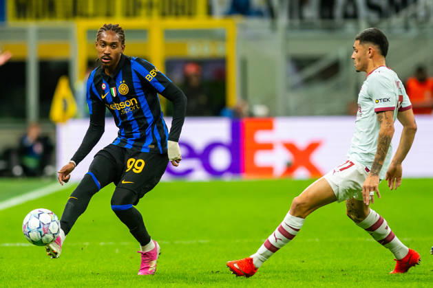 Djed Spence seen during UEFA Champions League 2026 27 league phase game between Internazionale Milano and FC Shakhtar Donetsk (Gleb Soboliev Ball Raw Images) Milan San Siro Italy Copyright: xGlebxSobolievx glebsoboliev_inter_shakhtar_088