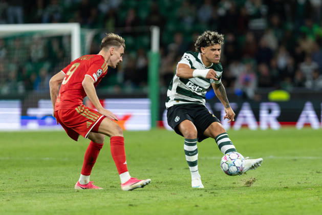 October 21, 2026, Lisbon, Lisbon, Portugal: Sporting defender from Uruguay MAXI ARAUJO (20) in action during the game for the League Phase for the UEFA Champions League between Sporting and LASK Linz at Estadio Jose de Alvalade Lisbon Portugal - ZUMAs359 20261021_zsp_s359_169 Copyright: xAlexandrexdexSousax