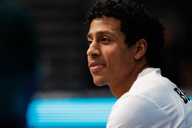 Eli Brooks (Gladiators Trier), Emotionen, Geste, Gestik, Mimik, Freisteller, Portrait Vet Concept Gladiators Trier vs KK Split, Basketball, FIBA Europe Cup, 3. Spieltag, Saison 2026 2027, 21.10.2026 Vet Concept Gladiators Trier vs KK Split, Basketball, FIBA Europe Cup, 3. Spieltag, Saison 2026 2027, 21.10.2026 Copyright: xEibnerxPressefotox EP_ANS