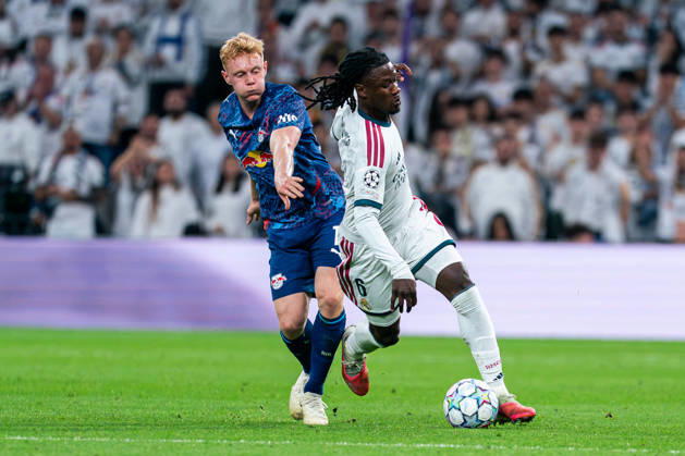 SOCCER - UEFA Champions League - Real Madrid CF - RB Leipzig Photo by IPA ABACAPRESS.COM90010741 - MADRID, SPAIN - OCTOBER 21: Eduardo Camavinga of Real Madrid CF during the 2026 27 UEFA Champions League Group Stage Matchday 3 game between Real Madrid CF and RB Leipzig at Santiago Bernabéu Stadium on October 21, 2026, in Madrid, Spain. (Tomas Garrido TGB Photo during the Real Madrid CF vs. RB Leipzig UEFA Champions League soccer match in Madrid, Spain, on October 21, 2026 Madrid Spain  Copyright: xIPAxSport ABACAx