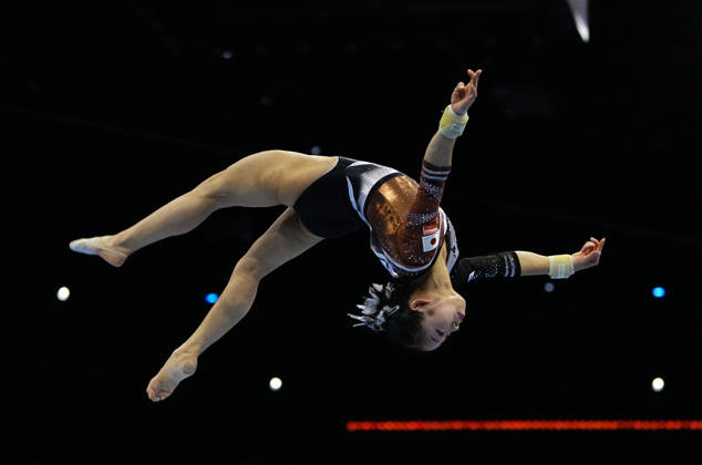 Haruka Nakamura (Japan) at Balance Beam, during Artistic Gymnastic, Day 5 World Championship, WM, Weltmeisterschaft at Ahoy, Rotterdam, Netherlands on October 21, 2026. DeFodi Images. -