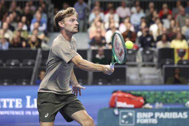 Goffin v Michelsen BNP Paribas Fortis European Open Tennis - 22 10 2026 BRUSSELS, BELGIUM - OCTOBER 22 : David Goffin (BEL) playing against Alex Michelsen (USA) during the BNP Paribas Fortis European Open Round of 16 pictured on October 22, 2026 in Brussels, Belgium, 22 10 2026 Brussels Belgium  Copyright: xXpix