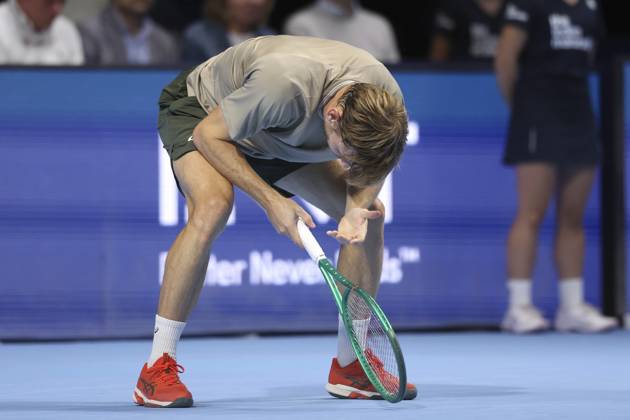 Goffin v Michelsen BNP Paribas Fortis European Open Tennis - 22 10 2026 BRUSSELS, BELGIUM - OCTOBER 22 : David Goffin (BEL) playing against Alex Michelsen (USA) during the BNP Paribas Fortis European Open Round of 16 pictured on October 22, 2026 in Brussels, Belgium, 22 10 2026 Brussels Belgium  Copyright: xXpix