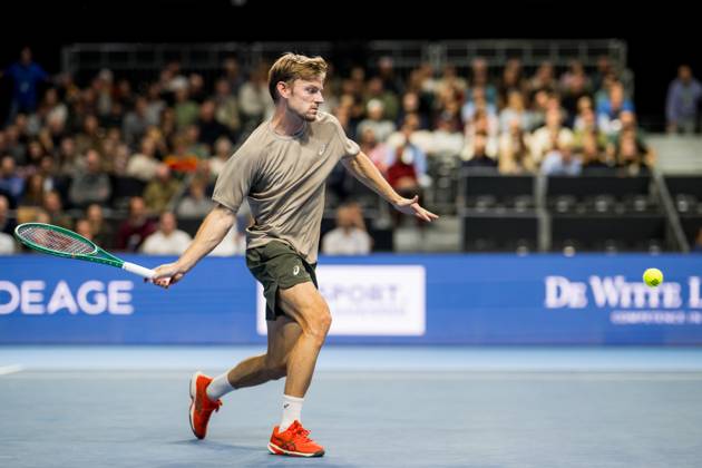David Goffin of Belgium pictured in action during the European Open ATP, Tennis Herren tennis tournament in Brussels, on Thursday 22 October. This year s edition of the tournament is taking place from 17 to 25 October JASPERxJACOBS  x190655975x