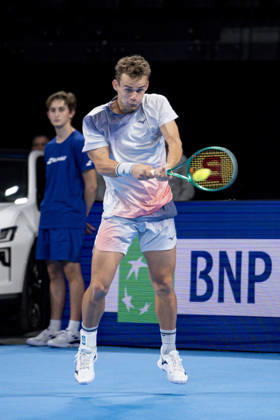 TENNIS : ATP, Tennis Herren 250 - Grand Prix Tennis AURA - Decines (France) 22 10 2026 Valentin Vacherot lost in three sets to Luca Van Assche during the tournament of the Auvergne Rhône-Alpes Grand Prix at the LDLC Arena in Décines on October 22, 2026. Photo Sandrine Thesillat PsNewZ  Copyright: xSandrinexTHESILLATx