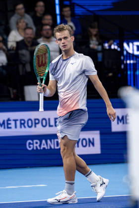 TENNIS : ATP, Tennis Herren 250 - Grand Prix Tennis AURA - Decines (France) 22 10 2026 Valentin Vacherot lost in three sets to Luca Van Assche during the tournament of the Auvergne Rhône-Alpes Grand Prix at the LDLC Arena in Décines on October 22, 2026. Photo Sandrine Thesillat PsNewZ  Copyright: xSandrinexTHESILLATx