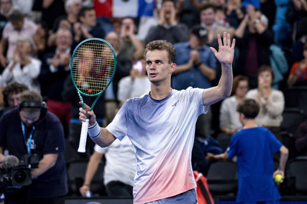 TENNIS : ATP, Tennis Herren 250 - Grand Prix Tennis AURA - Decines (France) 22 10 2026 Valentin Vacherot lost in three sets to Luca Van Assche during the tournament of the Auvergne Rhône-Alpes Grand Prix at the LDLC Arena in Décines on October 22, 2026. Photo Sandrine Thesillat PsNewZ  Copyright: xSandrinexTHESILLATx