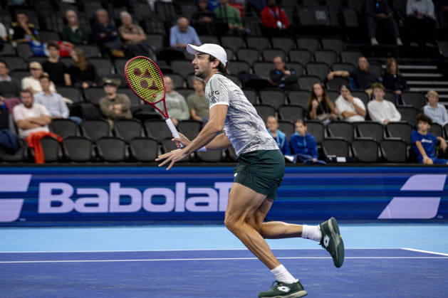 TENNIS : ATP, Tennis Herren 250 - Grand Prix Tennis AURA - Decines (France) 22 10 2026 Valentin Vacherot lost in three sets to Luca Van Assche during the tournament of the Auvergne Rhône-Alpes Grand Prix at the LDLC Arena in Décines on October 22, 2026. Photo Sandrine Thesillat PsNewZ  Copyright: xSandrinexTHESILLATx