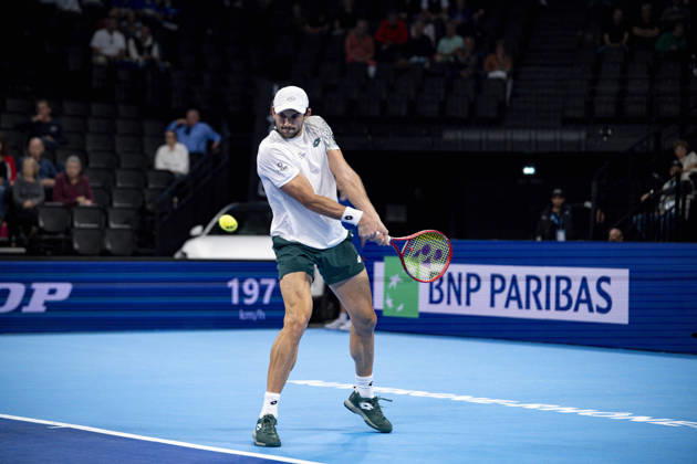TENNIS : ATP, Tennis Herren 250 - Grand Prix Tennis AURA - Decines (France) 22 10 2026 Valentin Vacherot lost in three sets to Luca Van Assche during the tournament of the Auvergne Rhône-Alpes Grand Prix at the LDLC Arena in Décines on October 22, 2026. Photo Sandrine Thesillat PsNewZ  Copyright: xSandrinexTHESILLATx
