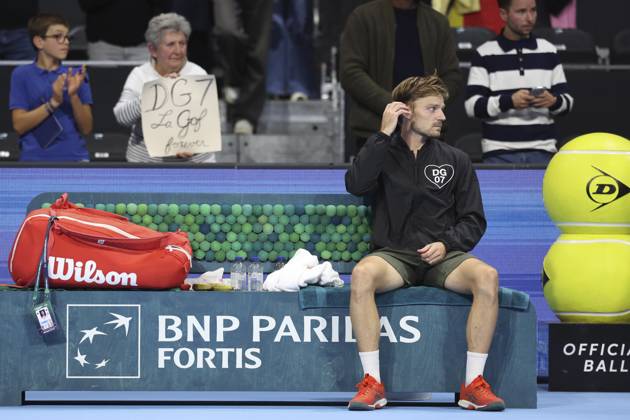 Goffin v Michelsen BNP Paribas Fortis European Open Tennis - 22 10 2026 BRUSSELS, BELGIUM - OCTOBER 22 : Last match and end of career for David Goffin (BEL) during the BNP Paribas Fortis European Open Round of 16 pictured on October 22, 2026 in Brussels, Belgium, 22 10 2026 Brussels Belgium Copyright: xXpix