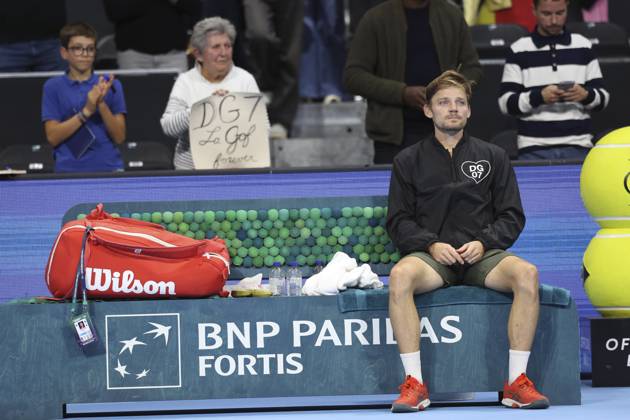 Goffin v Michelsen BNP Paribas Fortis European Open Tennis - 22 10 2026 BRUSSELS, BELGIUM - OCTOBER 22 : Last match and end of career for David Goffin (BEL) during the BNP Paribas Fortis European Open Round of 16 pictured on October 22, 2026 in Brussels, Belgium, 22 10 2026 Brussels Belgium  Copyright: xXpix