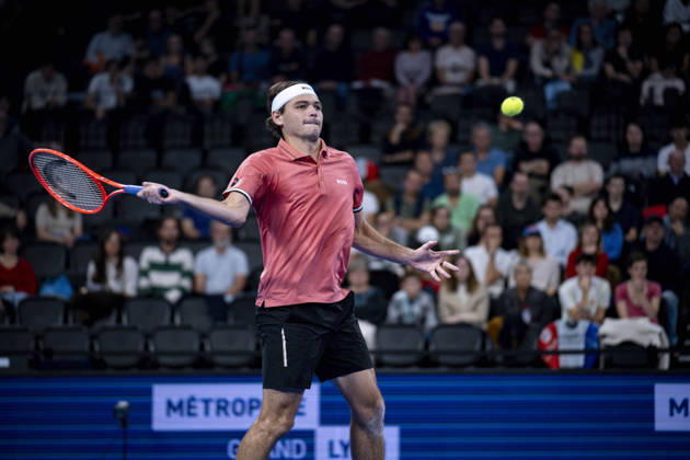TENNIS : ATP, Tennis Herren 250 - Grand Prix Tennis AURA - Decines (France) 22 10 2026 Pierre-Hugues Herbert (FRA) vs Taylor Fritz (USA) during the tournament of the Auvergne Rhône-Alpes Grand Prix at the LDLC Arena in Décines on October 22, 2026. Photo Sandrine Thesillat PsNewZ  Copyright: xSandrinexTHESILLATx
