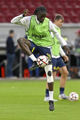 Royale Union Saint-Gilloise v Hapoel Beer-Sheva FC - UEFA Europa League DUSSELDORF, GERMANY - OCTOBER 22 : Sylla Massire defender of Royale Union Saint-Gilloise during the UEFA Europa League 2026 27 League Phase matchday 3 match between Royale Union Saint-Gilloise and Hapoel Beer-Sheva FC on October 22, 2026 in Dusseldorf, Germany, 22 10 2026 Dusseldorf Germany  Copyright: xDhax