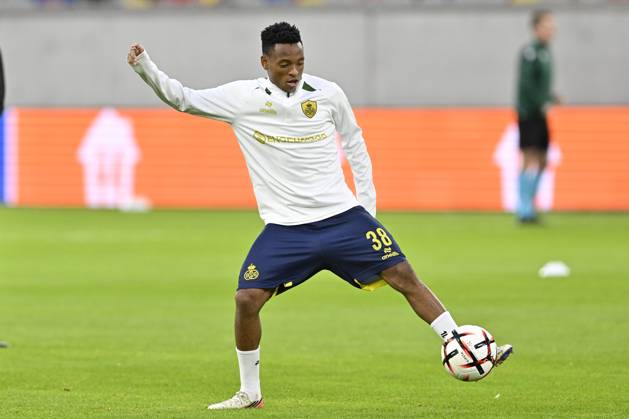 Royale Union Saint-Gilloise v Hapoel Beer-Sheva FC - UEFA Europa League DUSSELDORF, GERMANY - OCTOBER 22 : Mofokeng Relebohile midfielder of Royale Union Saint-Gilloise during the UEFA Europa League 2026 27 League Phase matchday 3 match between Royale Union Saint-Gilloise and Hapoel Beer-Sheva FC on October 22, 2026 in Dusseldorf, Germany, 22 10 2026 Dusseldorf Germany  Copyright: xDhax