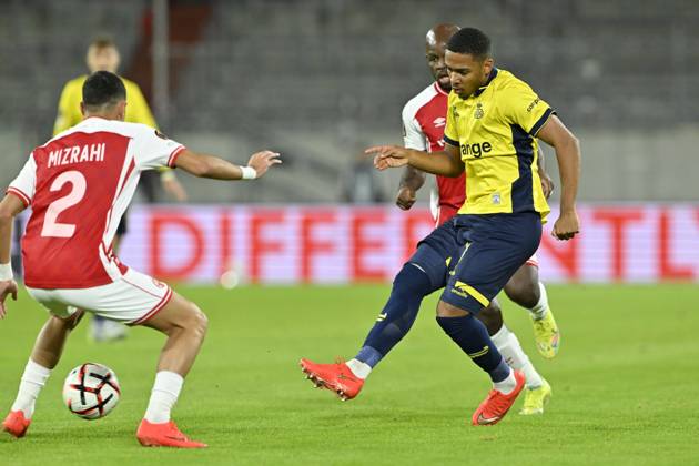 Royale Union Saint-Gilloise v Hapoel Beer-Sheva FC - UEFA Europa League DUSSELDORF, GERMANY - OCTOBER 22 : Smith Guilherme forward of Royale Union Saint-Gilloise during the UEFA Europa League 2026 27 League Phase matchday 3 match between Royale Union Saint-Gilloise and Hapoel Beer-Sheva FC on October 22, 2026 in Dusseldorf, Germany, 22 10 2026 Dusseldorf Germany  Copyright: xDhax