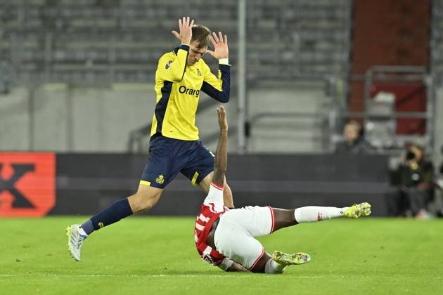 Royale Union Saint-Gilloise v Hapoel Beer-Sheva FC - UEFA Europa League DUSSELDORF, GERMANY - OCTOBER 22 : Havenaar Nikki defender of Royale Union Saint-Gilloise during the UEFA Europa League 2026 27 League Phase matchday 3 match between Royale Union Saint-Gilloise and Hapoel Beer-Sheva FC on October 22, 2026 in Dusseldorf, Germany, 22 10 2026 Dusseldorf Germany  Copyright: xDhax