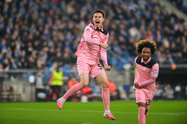 Timur Tuterov celebrates his goal during the UEFA Europa League 2026 27 League Phase MD3 match between teams of Lech Poznan and Sunderland AFC in Poznan, Poland (Tomasz Karczewski Ball Raw Images) Poznan Enea Arena Poland Copyright: xTomaszxKarczewskix tomaszkarczewski_lech_sunderland_2627_TK1_1521