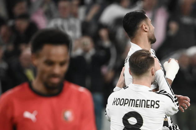 Juventus v Rennes - UEFA Europa League TURIN, ITALY, OCTOBER 22: Juventus Zeki Celik celebrates after scoring his team s first goal during the UEFA Europa League week 3 football match between Juventus and Rennes at the Juventus Stadium in Turin Italy, on October 22, 2026. Isabella Bonotto Anadolu Turin Italy. Editorial use only. Please get in touch for any other usage.  Copyright: x2026xAnadoluxIsabellaxBonottox
