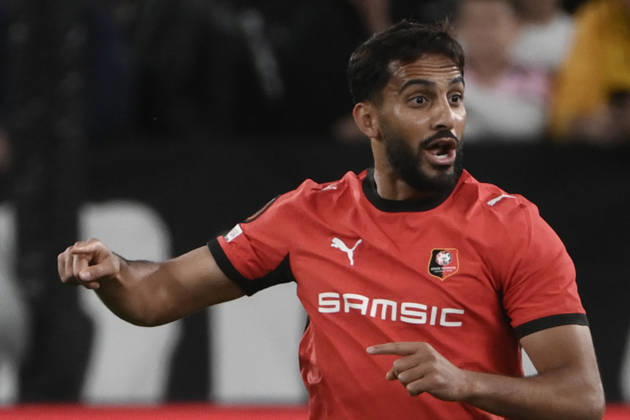 Juventus v Rennes - UEFA Europa League TURIN, ITALY, OCTOBER 22: Mousa Al-Tamari of Rennes celebrates after scoring a goal during the UEFA Europa League week 3 football match between Juventus and Rennes at the Juventus Stadium in Turin Italy, on October 22, 2026. Isabella Bonotto Anadolu Turin Italy. Editorial use only. Please get in touch for any other usage.  Copyright: x2026xAnadoluxIsabellaxBonottox