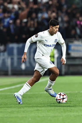 SOCCER - UEFA EL, Sturm vs Marseille GRAZ,AUSTRIA,22.OCT.26 - SOCCER - UEFA Europa League, SK Sturm Graz vs Olympique de Marseille. Image shows Kelyann Bezahaf (Marseille).  GEPAxpictures xChrisxBauer